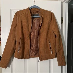 tan suede jacket